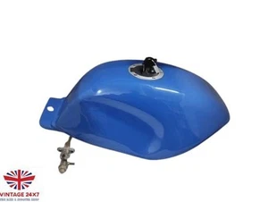 Fit For YAMAHA YSR 50 80 YSR50 YsR80 1989 Steel Blue tank painted & Cap & Taps - Picture 1 of 7