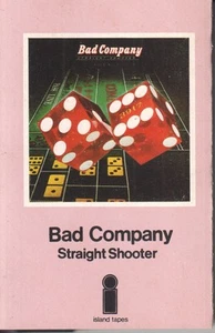 Bad Company Straight Shooter cassette UK Island 1975 cassette black shell with - Picture 1 of 2