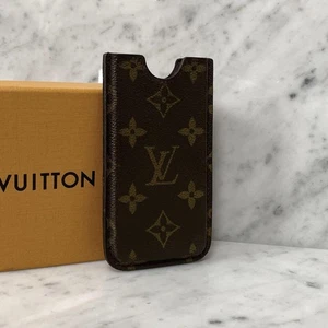 Louis Vuitton Brown Leather Slim Card Holder Wallet Small Size Compact Design - Picture 1 of 8