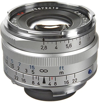 Zeiss 35mm f/2.8 C Biogon T ZM Lens, Silver #1486-394 - Image 1 of 4