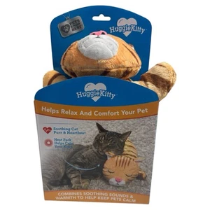 Huggie Kitty Pet Toy Golden The Companion That Helps Relax Your Pet w/ Heartbeat - Picture 1 of 5