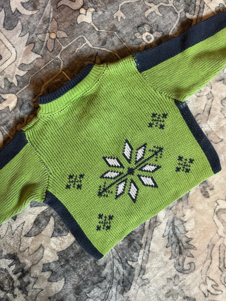 Vintage Hannah Anderson 12M Quarter Zip  Sweater 100% cotton made in USA - Image 1 of 3