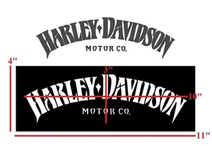 4"x11" Clear Plastic Stencil - Motorcycle (SAA61) (.007") - Picture 1 of 2