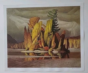 A. J. Casson Little Island NAC (Gruppo di Sette) Stampa d'epoca 20 x 24 - Foto 1 di 9