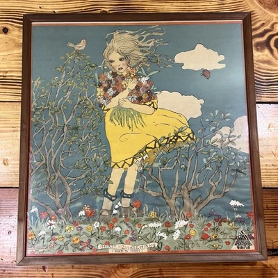 Franz Cizek 原版石版画 Herta Zuckermann 带框阅读古董复古 — 第 1/4 张图片