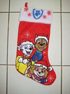 Paw Patrol Kunstfell Weihnachten Urlaub 15" Strumpf Verfolgungsjagd - Bild 1 von 3