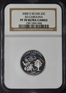 2000-S South Carolina Silver State Quarter - NGC PF70 Ultra Cameo - ✪COINGIANTS✪ - Picture 1 of 2