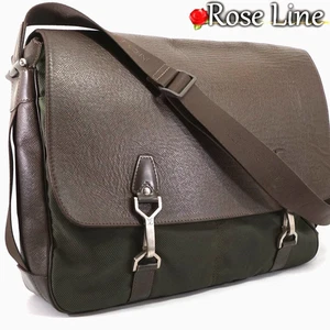 Auténtico bolso de hombro LOUIS VUITTON Taiga Del Soo marrón pardo M30168 - Imagen 1 de 15