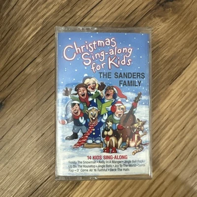 Christmas Sing Along For Kids The Sanders Family Cassette Tape Tested Works VTG Foto 1 de 4