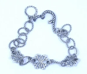 Pulsera de plata esterlina 925 flor CAROLYN POLLACK Relios - Imagen 1 de 3