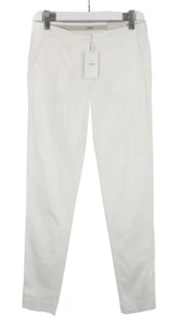 Armani Collezioni Hose Damen Eu 38 Slim Fit Reißverschluss Fly Weiß - Bild 1 von 9