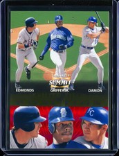 KEN GRIFFEY JR DAMON EDMONDS 1996 PINNSCLE SUMMIT POSITIONS INSERT #d /1500