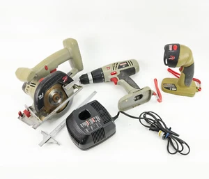 Craftsman 75th Anniversary 3 Piece Power 19.2 Volt Tool Set - Used, Untested - Picture 1 of 15