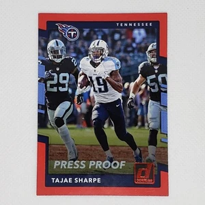 2017 Panini Donruss Press Proofs Red #140 Tajae Sharpe - Picture 1 of 2