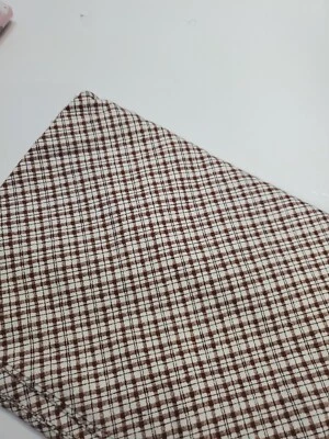 The Bunny Hill Fabric Moda Plaid Check Brown Sew Quilt Craft New FAT QUARTER  - Image 1 of 2