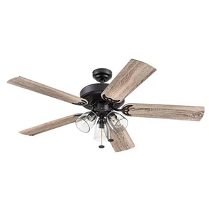 Prominence Home Saybrook 52 inch Indoor Farmhouse LED Ceiling Fan with Light - Picture 1 of 5