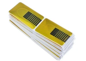 100pcs Nail Horseshoe Paper Holder Gold Nail Art Sticker Beauty Nail Art Tool - Picture 1 of 5