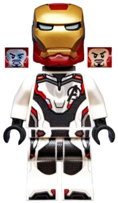 NEW LEGO Super Heroes: Avengers Endgame IRON MAN - White Quantum Jumpsuit sh575 - Image 1 of 2