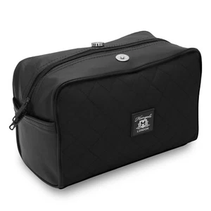 Borsa da viaggio unisex nera per toilette trucco toelettatura accessori cosmetici borsa per lavaggio - Foto 1 di 8