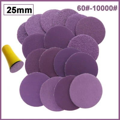 25mm Wet and Dry Sanding Discs Pads 1 Inch Sandpaper Hook and Loop Grit 60-10000 - image 1 of 4