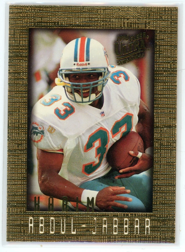 1996 Fleer Ultra Sensations Karim Abdul-Jabbar Card #55 Rookie RC - Image 1 of 2