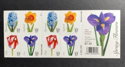 U.S. Stamps SC#3903b. SPRING FLOWERS, 2005. 37¢ Booklet of 20 - Image 1 of 2