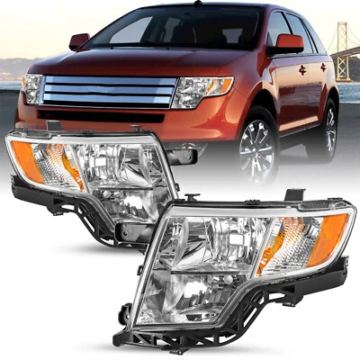 For 2007-2010 Ford Edge SE SEL Headlight Headlamp Pair Left+Right Set - Image 1 of 2