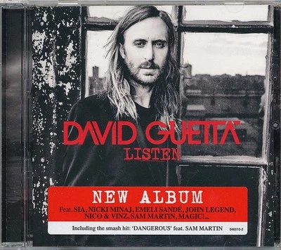 David Guetta - Listen RARE out of print CD w/ hype sticker '14 Foto 1 de 2