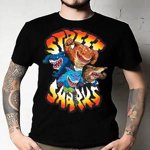 Shark warriors New Unisex T-shirt street sharks jawsome UNISEX All Size - Picture 1 of 23
