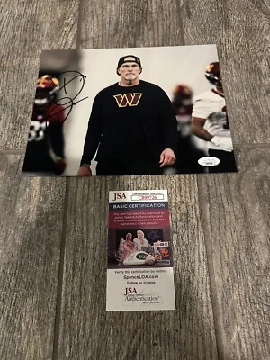 DAN QUINN SIGNED WASHINGTON COMMANDERS 8X10 PHOTO AUTOGRAPHED JSA COA COACH 3 - Image 1 of 2