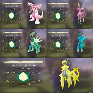 5x BRILLANTE PALKIA DIALGA ARCEUS HISUIAN ORIGEN FORMA MÁXIMO Esfuerzo Pokémon Leyendas - Imagen 1 de 1