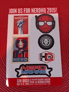 Loot Crate Nerd Machine 2015 San Diego NERDHQ Viva La Nerdolution Sticker Sheet - Picture 1 of 8