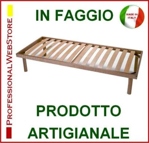 RETE legno faggio DOGHE RETI cm 85 X 190 195 200 LETTO LETTI ARTIGIANALI ITALIA - Foto 1 di 1