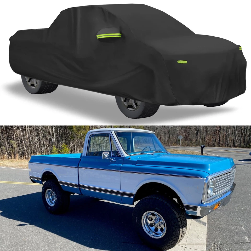 Cubierta de coche impermeable protección UV solar exterior para camioneta Chevrolet K10 K20 K30 Foto 1 de 4
