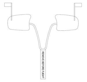 Mooney M20K 231 Cowl Plugs w/ RBF Streamer - Bild 1 von 1