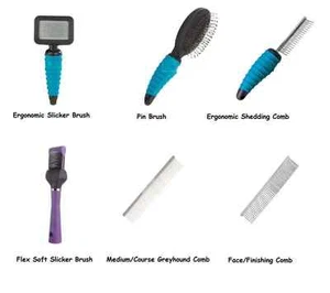 Professional Grooming Brushes & Combs for Dogs Brush & Comb Dog Groomer Tools - Picture 1 of 18