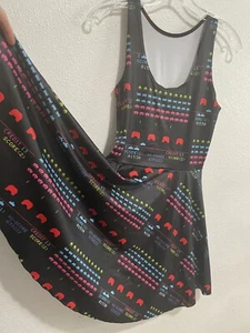 BlackMilk Space Invaders Skater Dress Size M - Picture 1 of 3