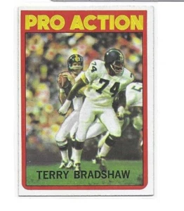 Tarjeta de fútbol americano 1972 Topps Terry Bradshaw IA #120-Bonita tarjeta/ver escaneo envío gratuito - Imagen 1 de 2