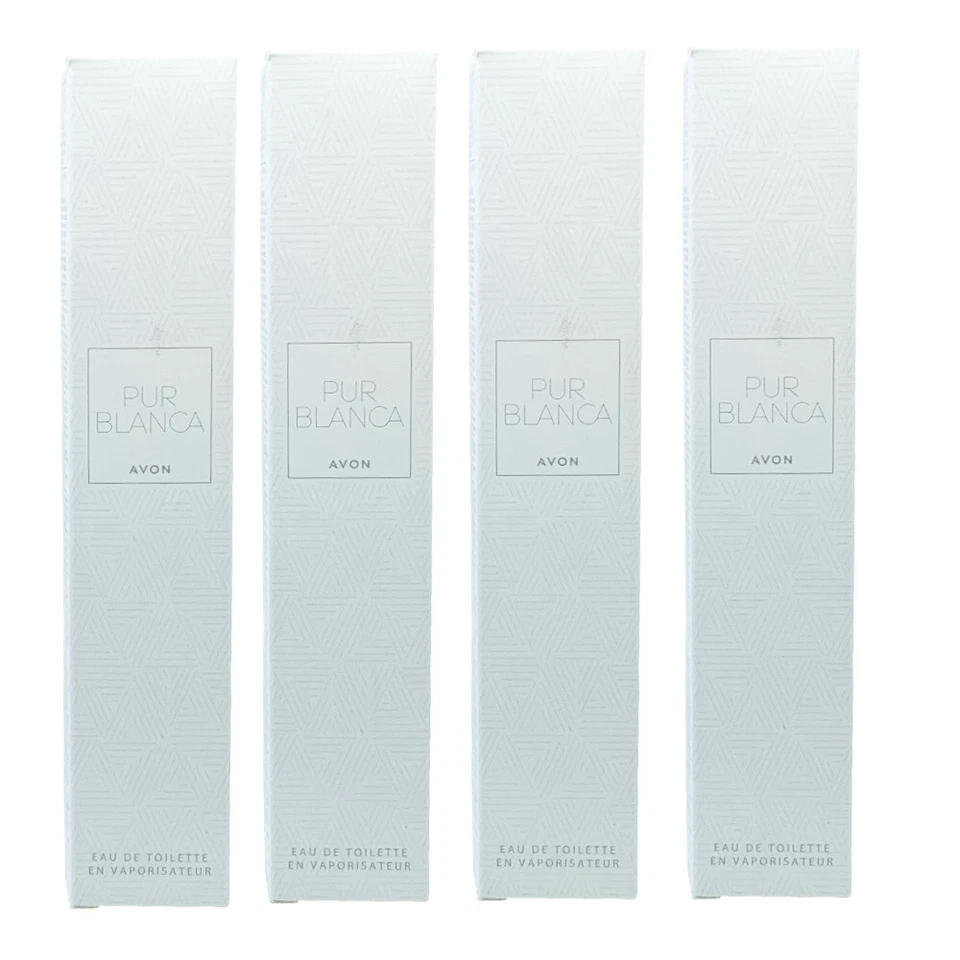 4 x AVON Pur Blanca Eau de Toilette 50ml - 1.7oz. SET - Bild 1 von 1