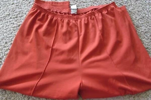 ROAMAN's woman size 32 orange/rust polyester slacks pants - see measurements - Picture 1 of 3