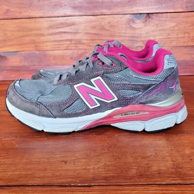 New Balance 990 V3 Zapatos Mujer Talla 7 Gris Rosa Zapatos para Correr Tenis Sin Plantillas Foto 1 de 4