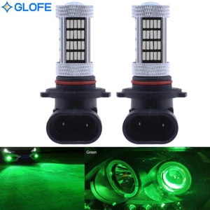 2 Pack HB3 9005 9145 2000K Green LED Bulbs 92SMD 4014 DRL Light Super Bright - Picture 1 of 7