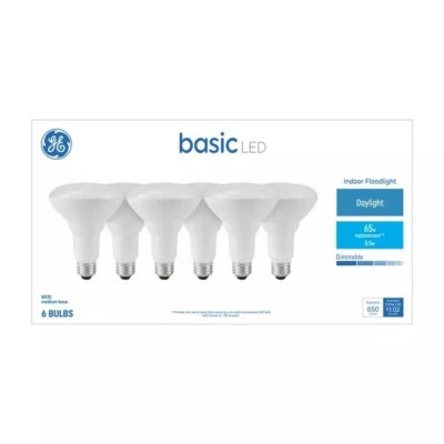 GE Basic BR30 LED Bulbs 65W. Indoor Floodlight Replacement Daylight (6-PACK) - Image 1 of 3