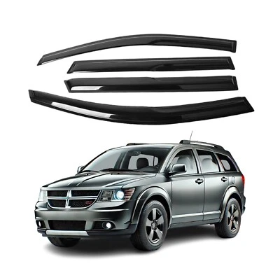 Se adapta a Dodge Journey 2008-2017 visera de ventana lateral protector deflector de lluvia para sol Foto 1 de 4