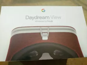 NIB Google Daydream View Crimson Red Virtual Reality / VR Headset - Sealed Box! - Picture 1 of 4