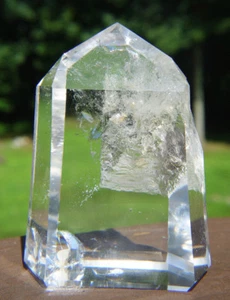 Stunning Polished Lemurian Quartz Crystal w Natural Contact Area - Picture 1 of 7
