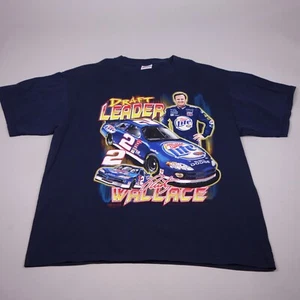 Vintage Chase Authentics T-Shirt Size 2XL XXL Rusty Wallace Blue Draft Leader - Picture 1 of 8