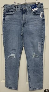 Old Navy High Rise O.G. Loose Distressed Jeans Women's Size 14 - Picture 1 of 10