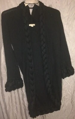 Suéter negro de manga larga vintage One A para mujer talla L Foto 1 de 4