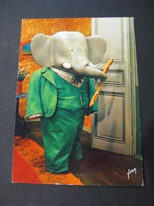 BABAR carte postale n°5 Ed. YVON TBE - Imagen 1 de 1